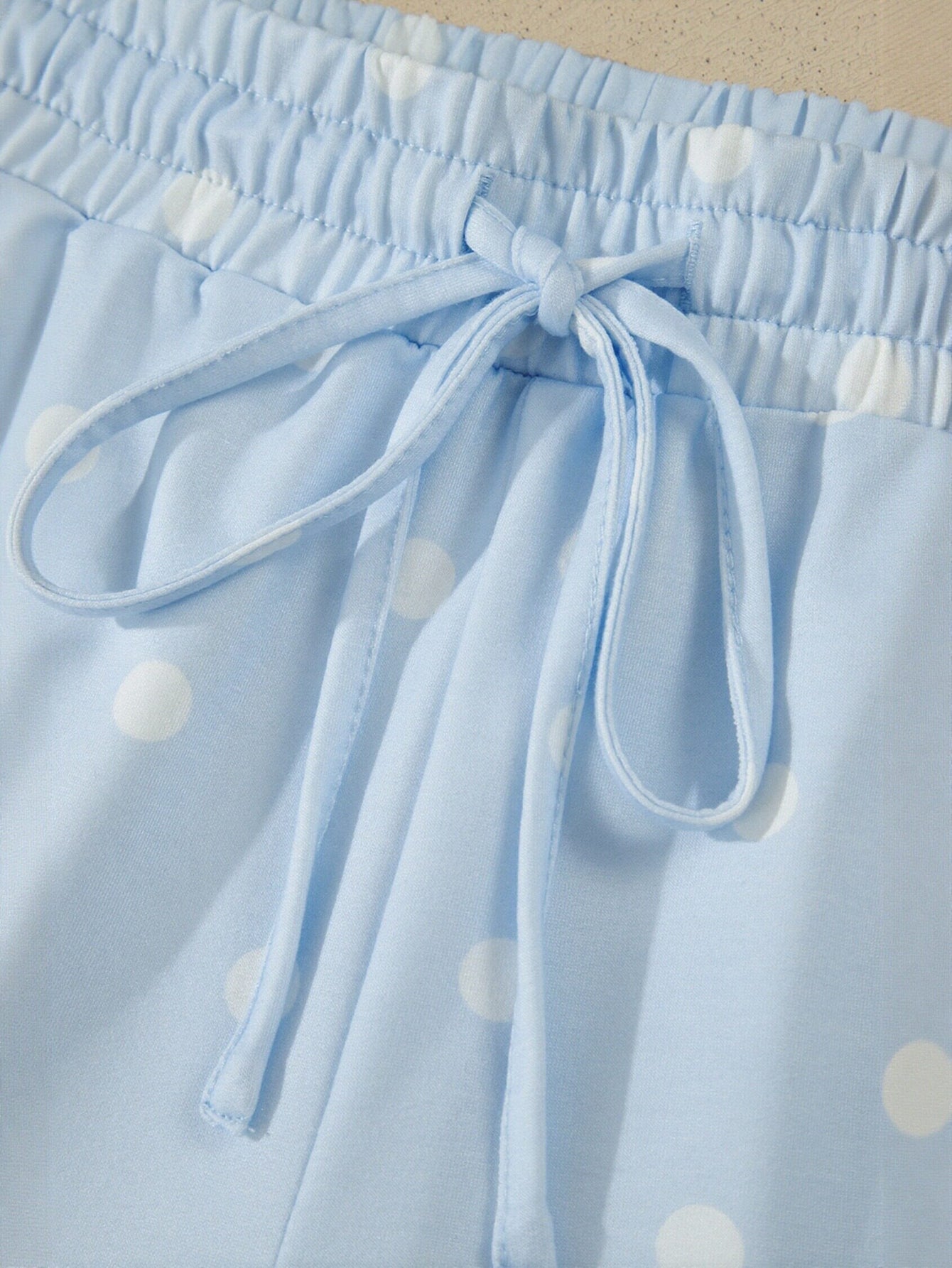 Cozy Polka Dot Lounge Shorts Set