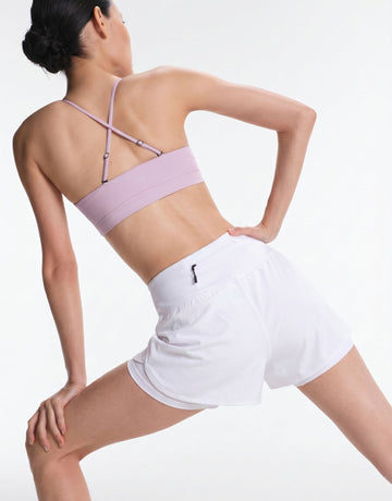High Waisted Zipper Pocket Shorts