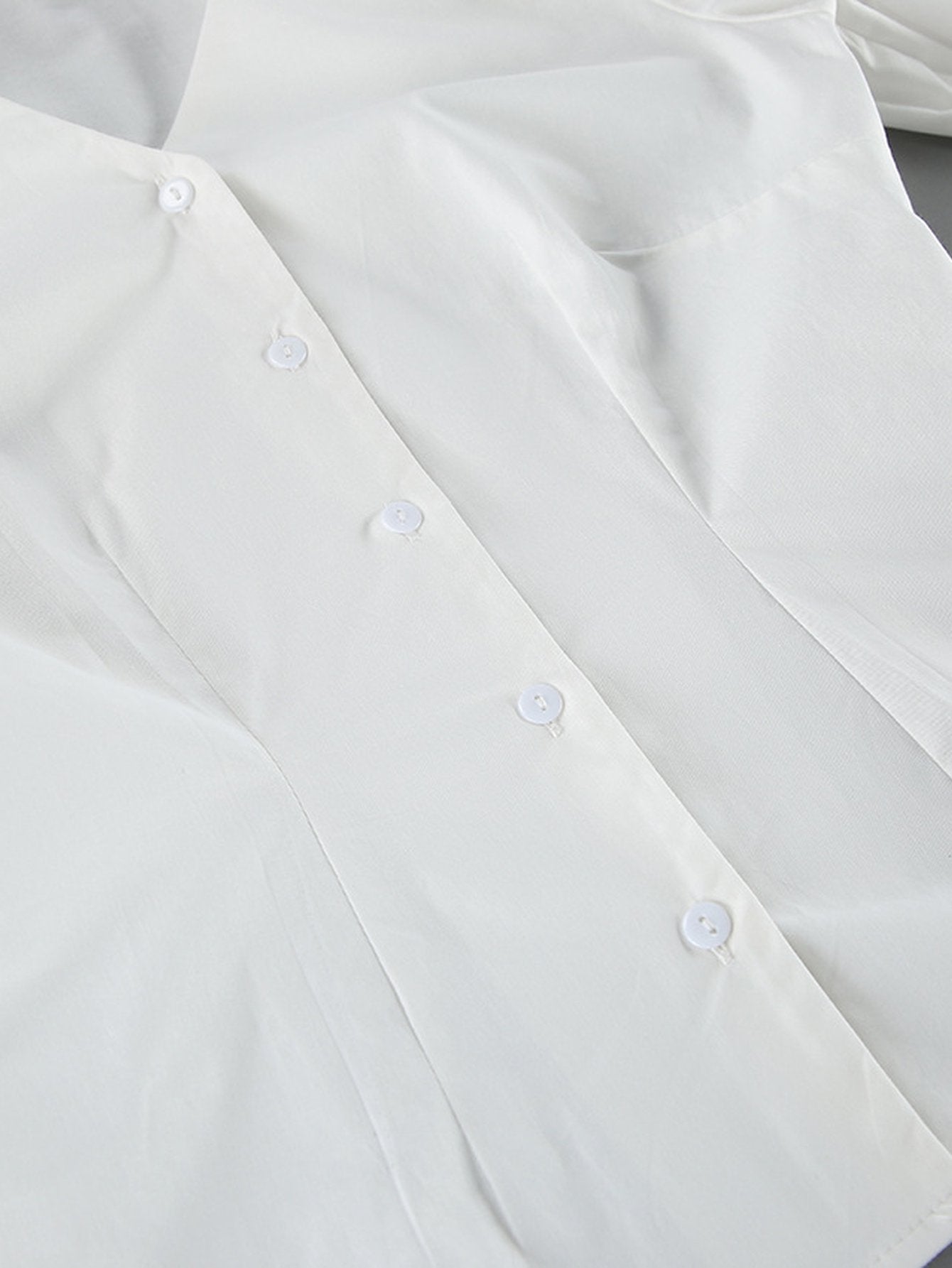 Puff Sleeve Bow Tie Blouse