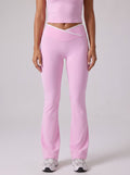 Crossover High Waisted Flare Yoga Pants