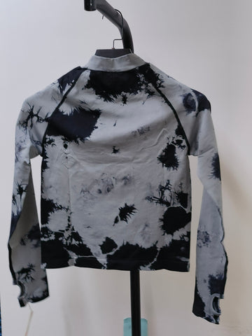 Seamless Tie Dye Mock Neck Top