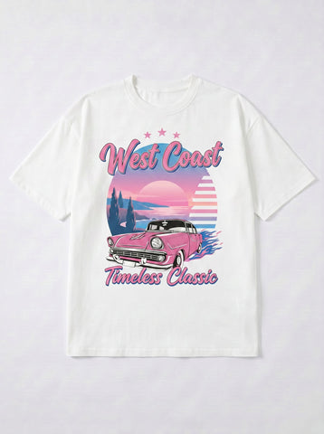 Vintage Retro Car Graphic T-Shirt