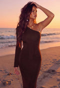 Sleek One Shoulder Midi Dress