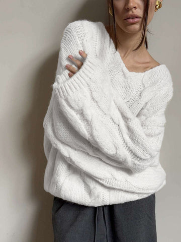 Chunky Oversized Cable Knit Sweater