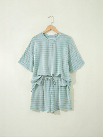 Cozy Ribbed Knit Short Set