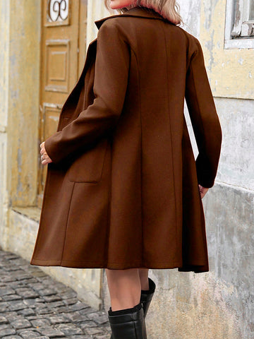 Tailored Double Breasted Wool Coat