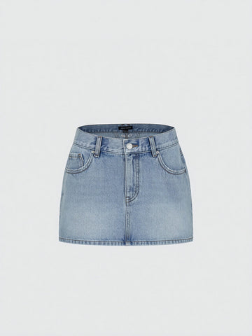 Denim Mini Skirts