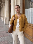 Soft Fuzzy Button Down Cardigan