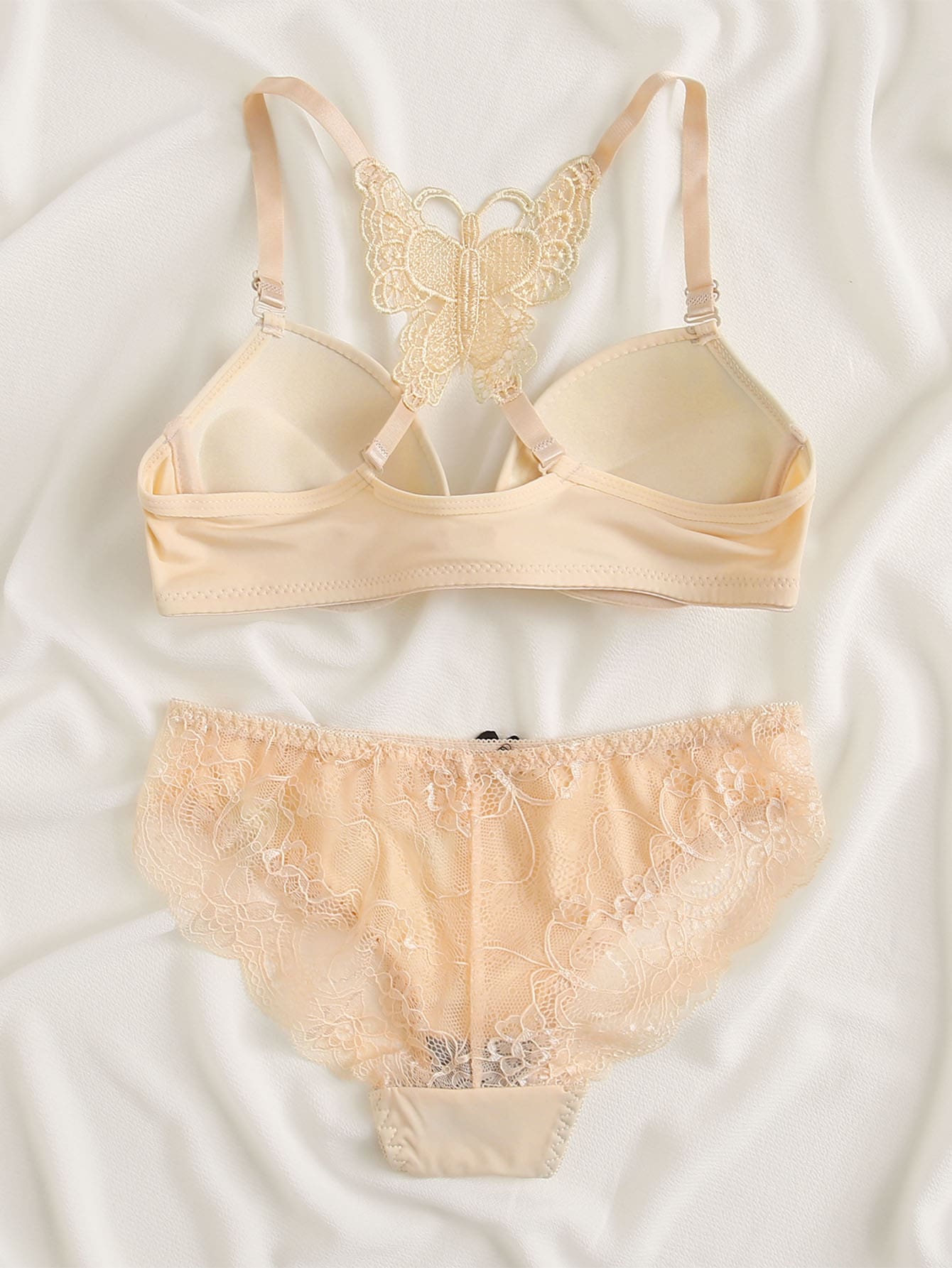 Butterfly Lace Push Up Lingerie Set