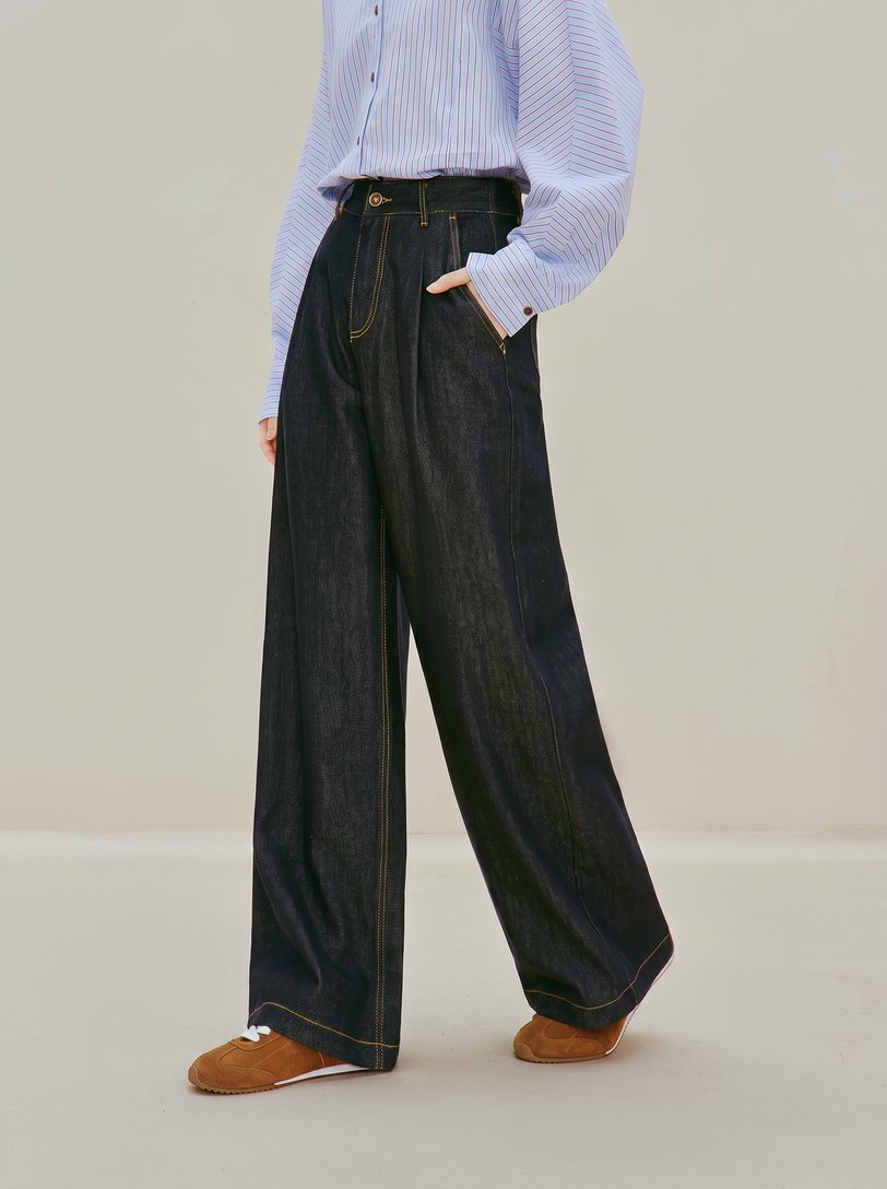 High Waisted Wide Leg Jeans