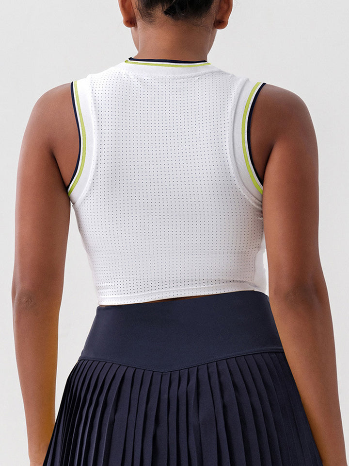 Athletic Cropped Racerback Yoga Tank