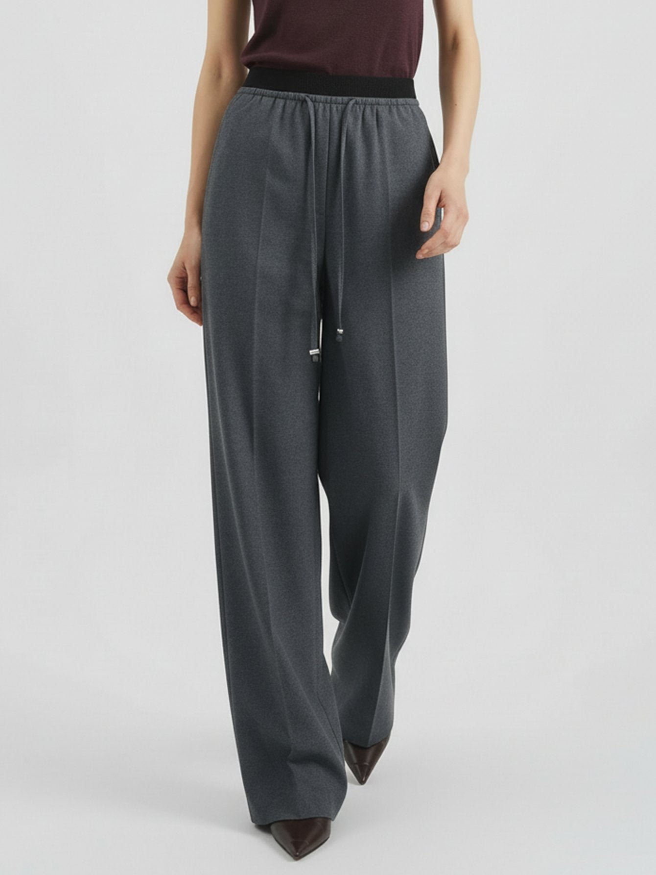 Drawstring Side Pockets Trousers
