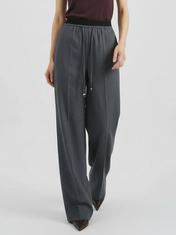 Drawstring Side Pockets Trousers