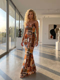 Cindy Divine's Tribal Print Maxi Dress