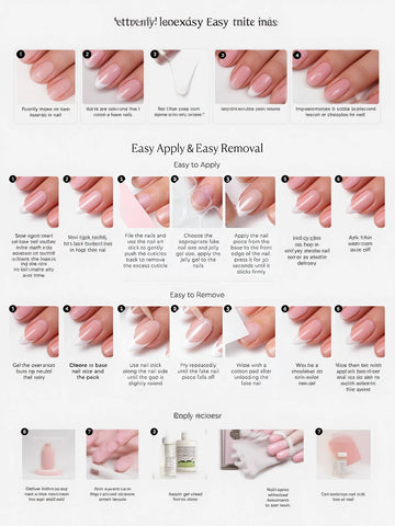 Glossy Pearl Almond Press On Nails