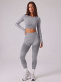 Seamless High Waisted Workout Leggings 2 Piece Set