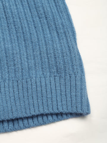 Ribbed Knit Zip Up Jacket