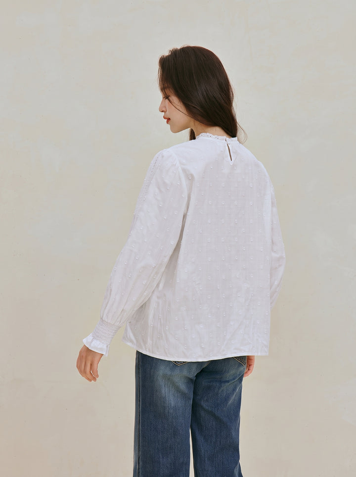 Embroidered Cotton Button Down Shirt