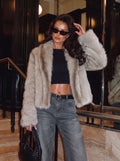 Cozy Plush Faux Fur Jacket