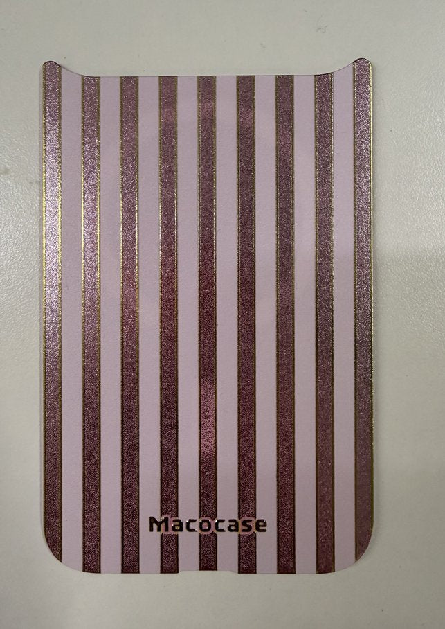Pink and Gold Glitter Stripes Phone Case