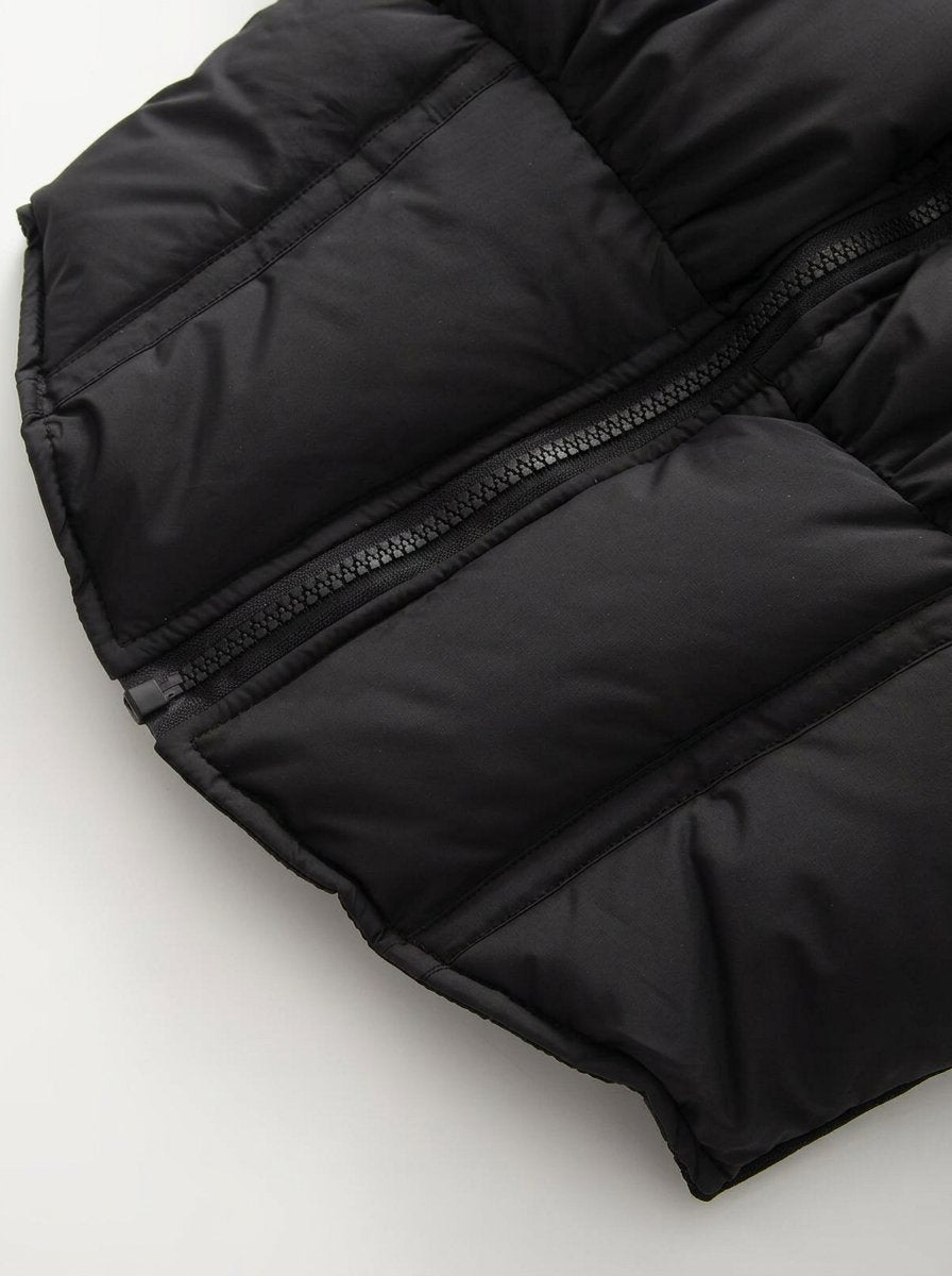 Cropped Stand Collar Puffer Jacket