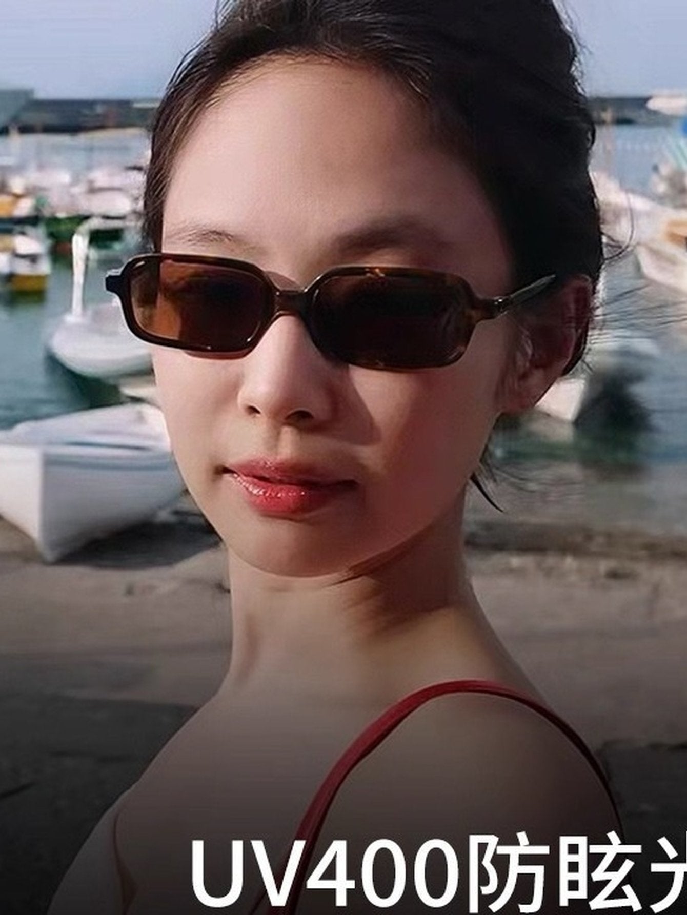Handcrafted Tortoiseshell Rectangular Sunglasses