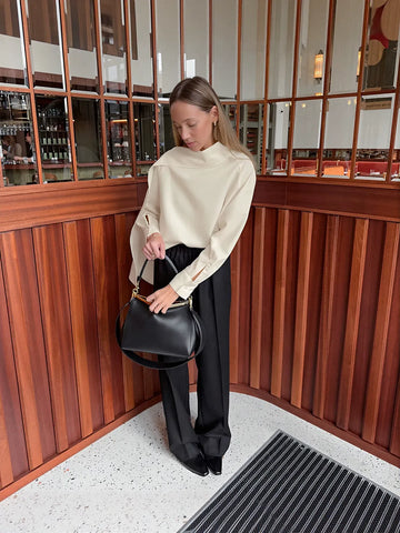 Elegant Asymmetric Split Sleeve Chiffon Blouse
