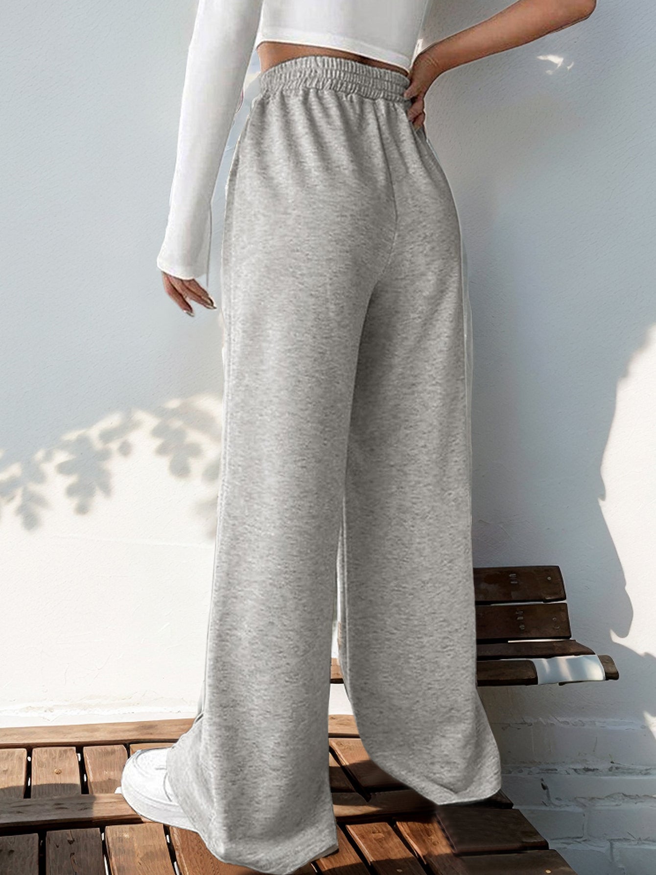 High Waisted Relaxed Fit Comfy Pants