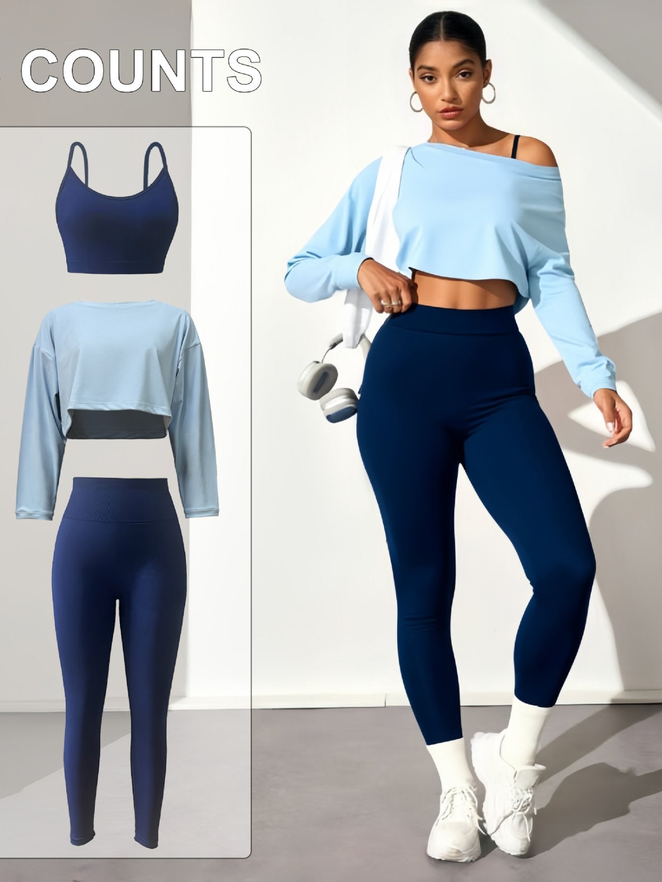Seamless Crop Top Legging Workout Set