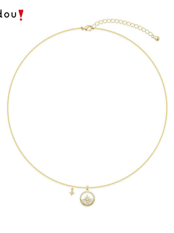 Dainty North Star Gold Necklace