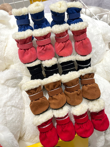 Cozy Fleece Lined Dog Boots