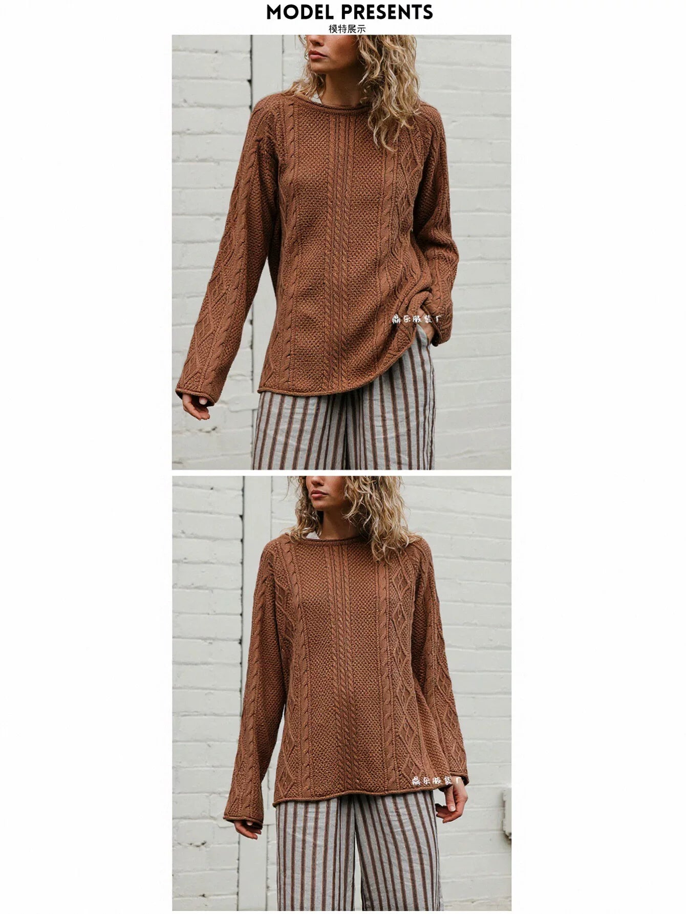 Cozy Cable Knit Pullover Sweater