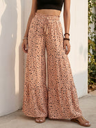 High Waisted Tiered Wide Leg Pants