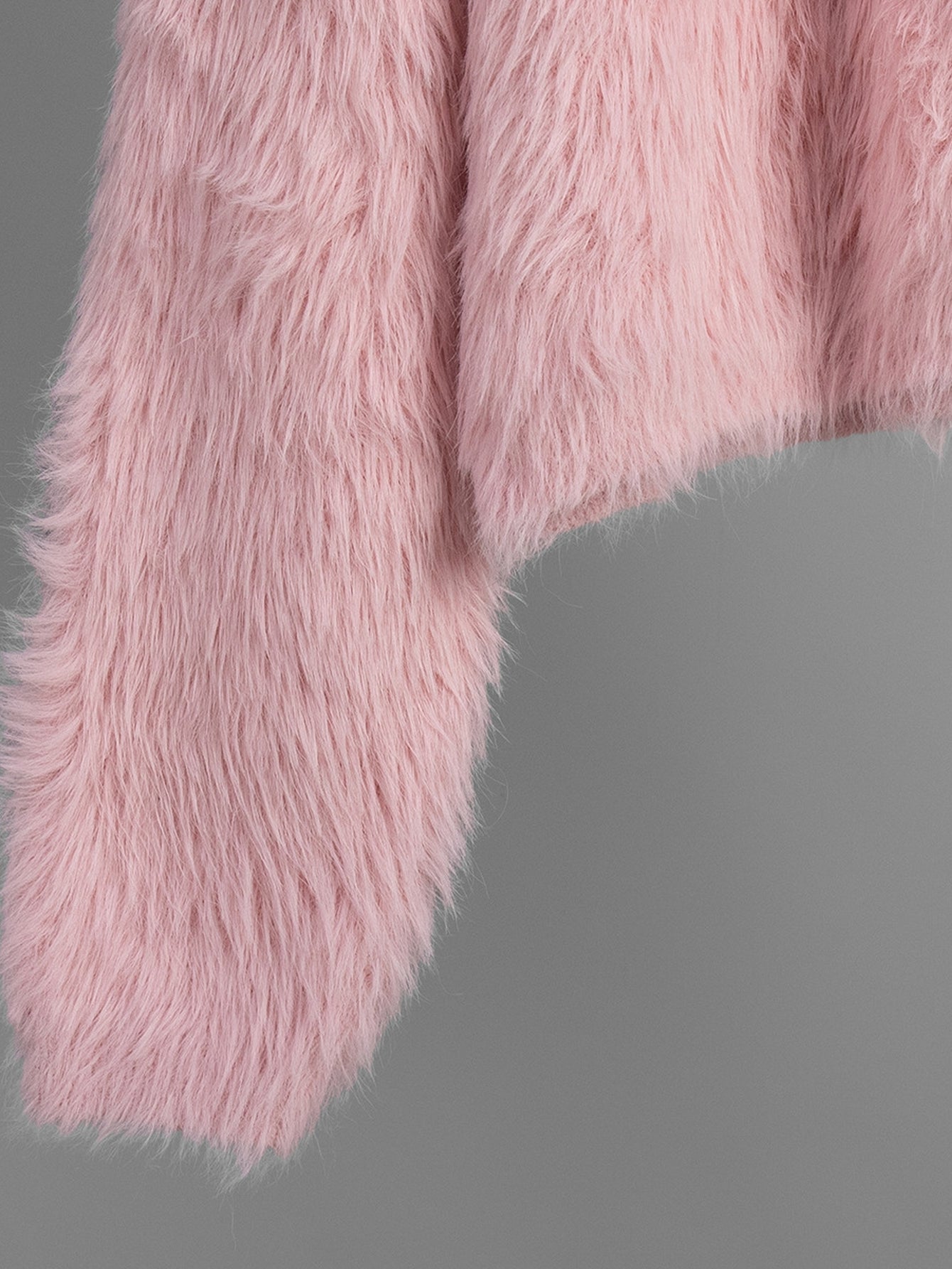 Fuzzy Cropped Button Cardigan Sweater