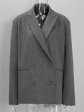 Oversized Double Breasted Wool Blazer