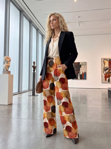 Mahlet B's Abstract Circle Print Pants
