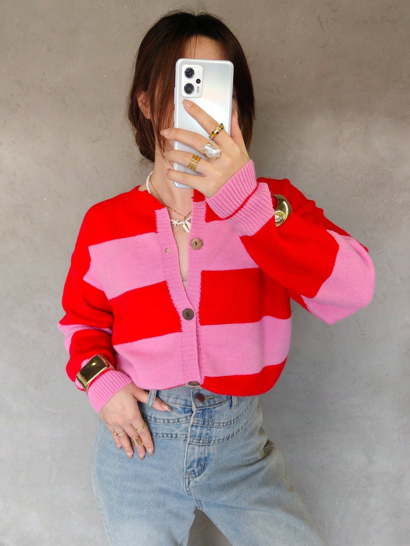 Cozy Striped Button Down Cardigan