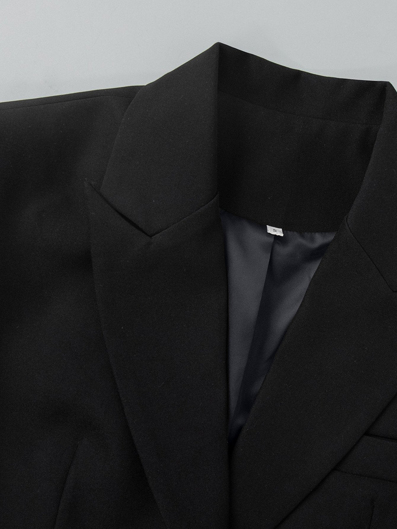 Elegant Lace Trim Fitted Blazer