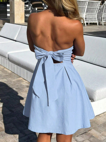 Strapless Fitted Mini Dress