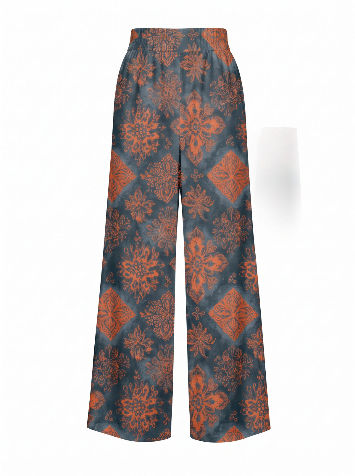 ALEXANDRA BALSAN's Orange Floral Print Pants