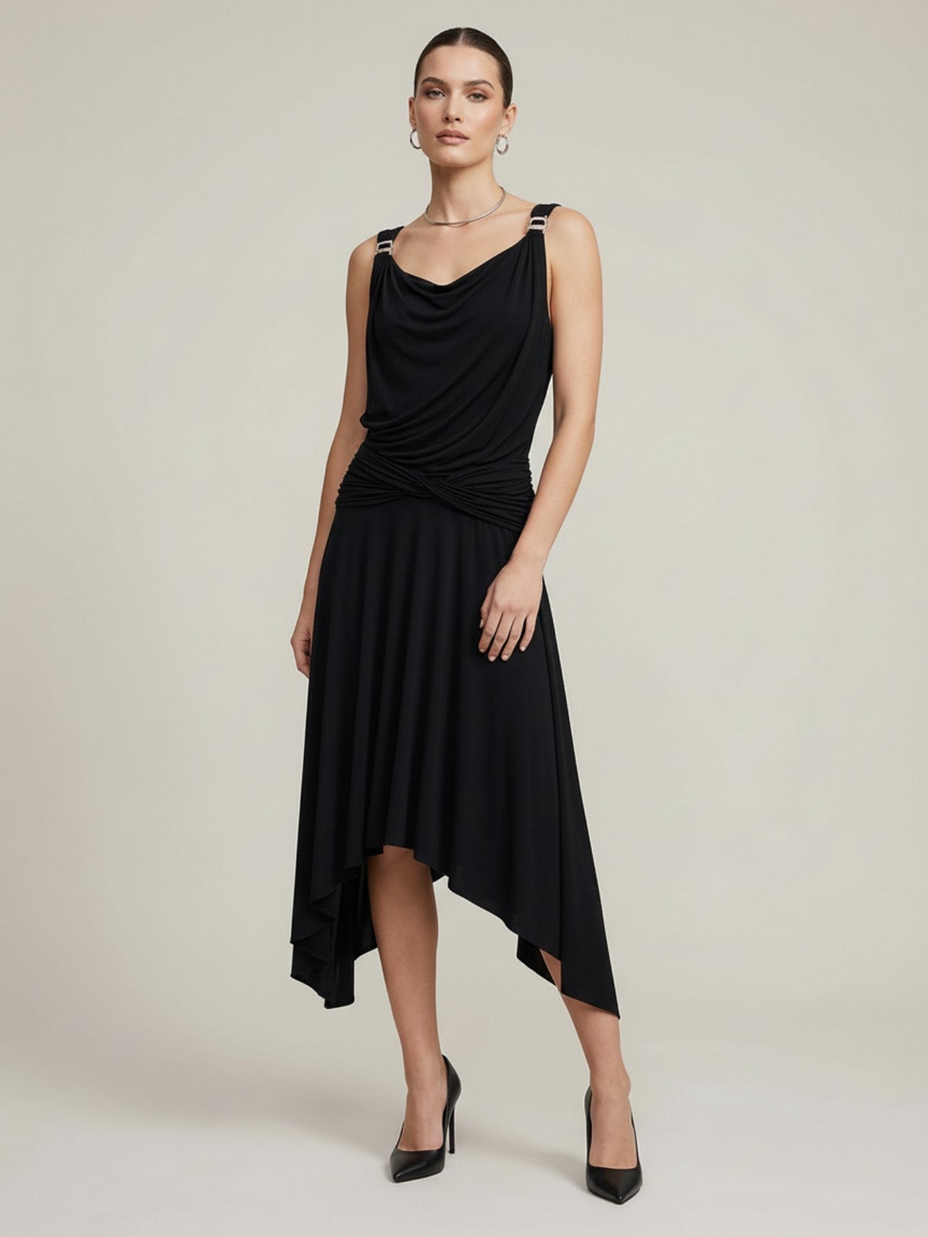 Flowy Hem Sleeveless Dress