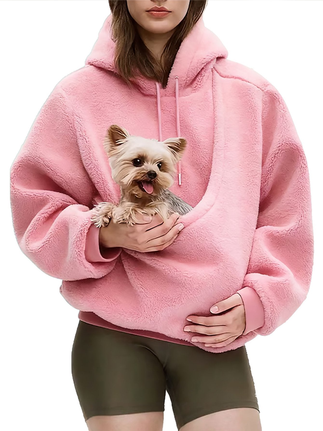 Cozy Fleece Pet Carrier Hoodie