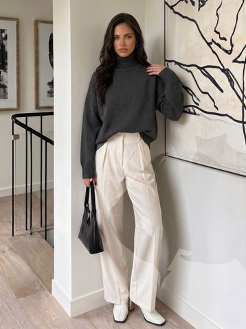 Cozy Oversized Mock Neck Sweater