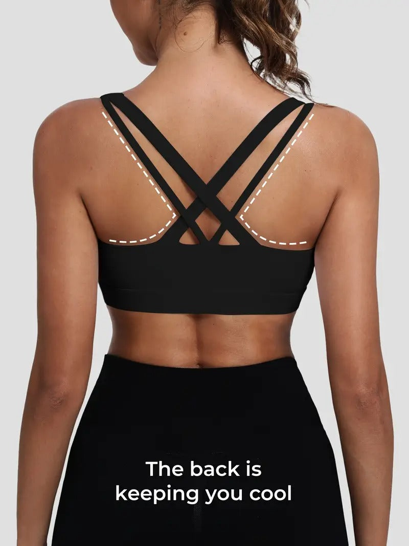 Strappy Back Supportive Yoga Tank