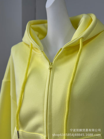 Cozy Oversized Zip Up Lounge Set