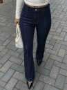 High Waisted Seamed Flare Jeans