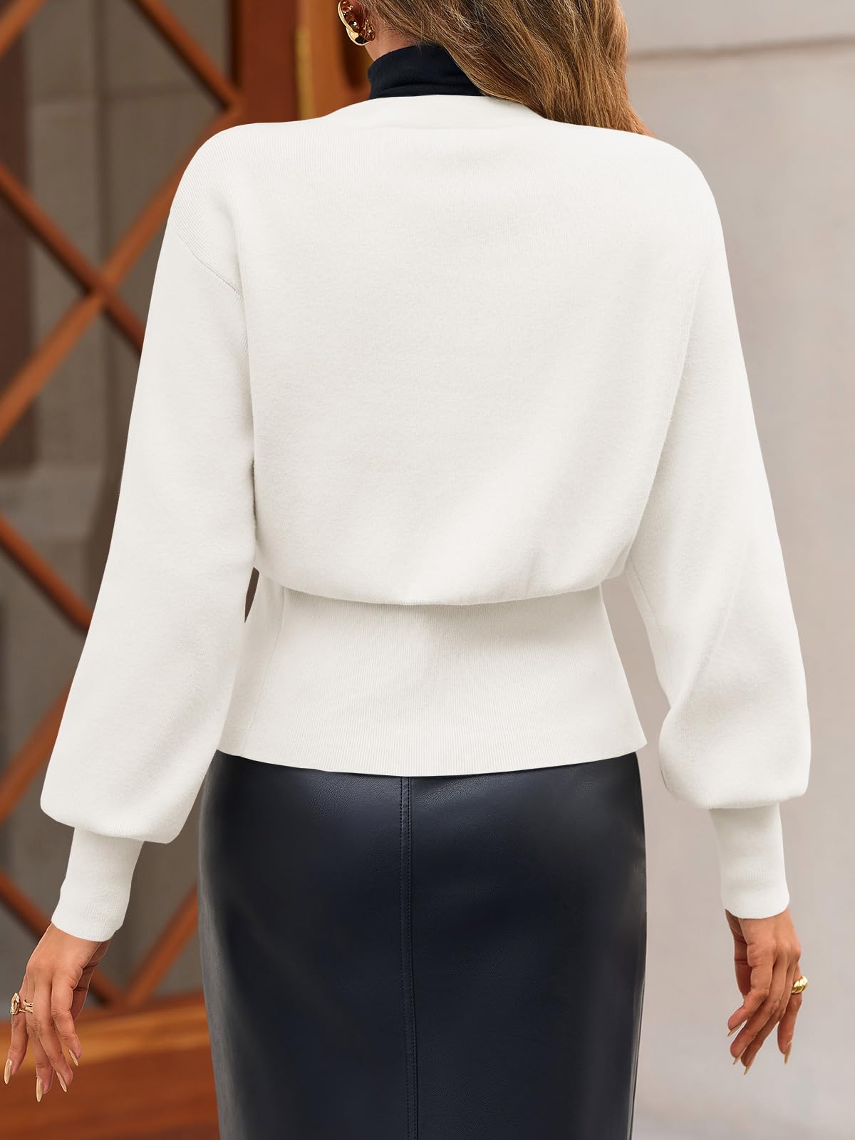 Slim Fit Plunging V Neck Cardigan
