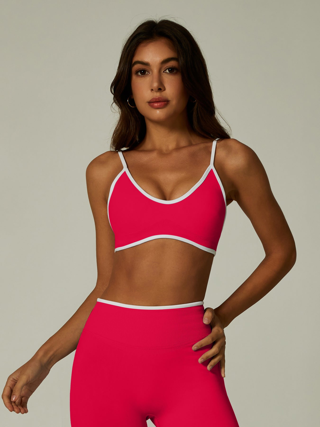 Seamless Ribbed High Support Workout Set