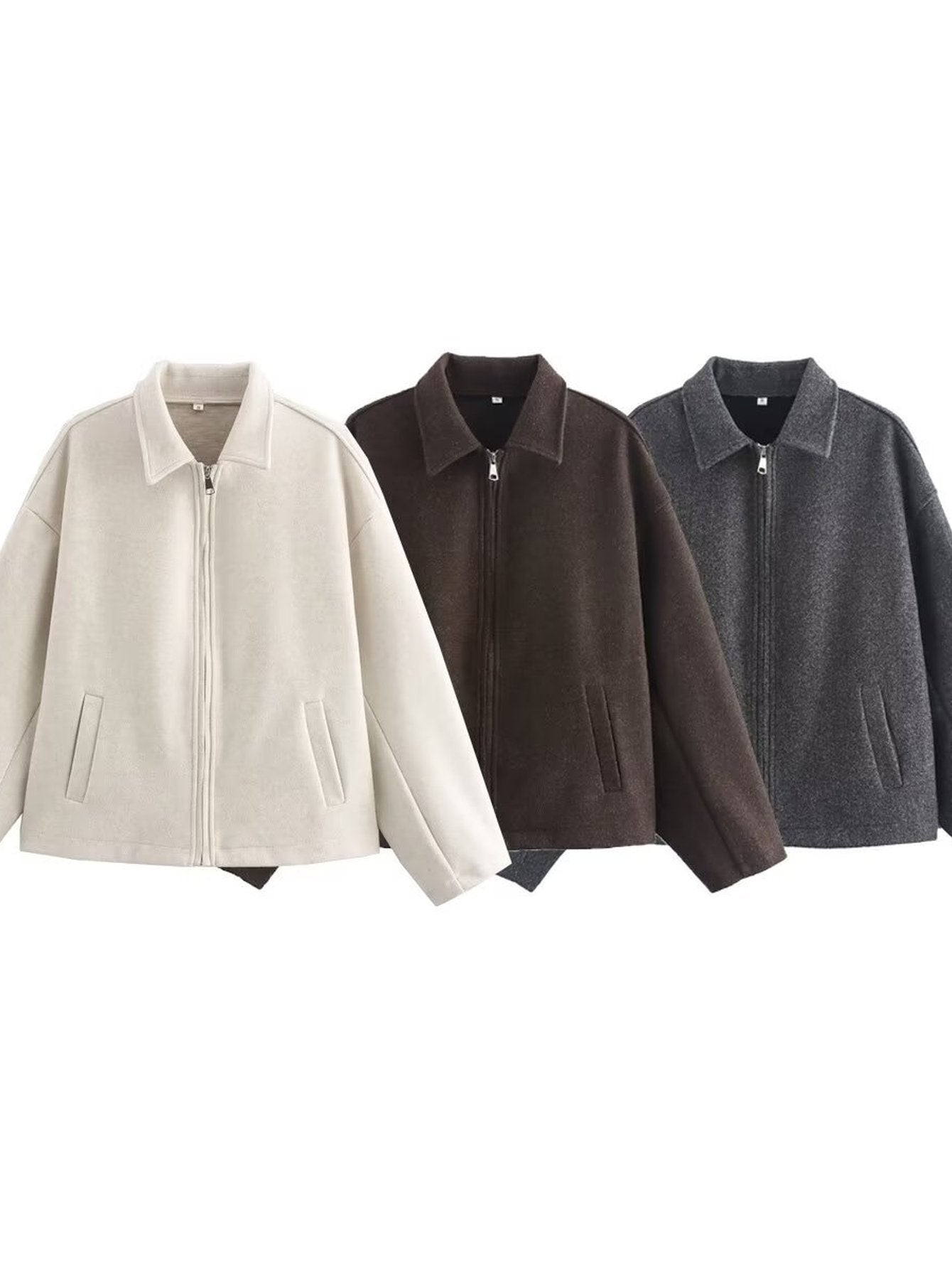 Cozy Oversized Zip Up Jacket