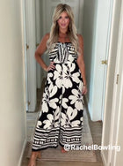 Strapless Floral Print Jumpsuit